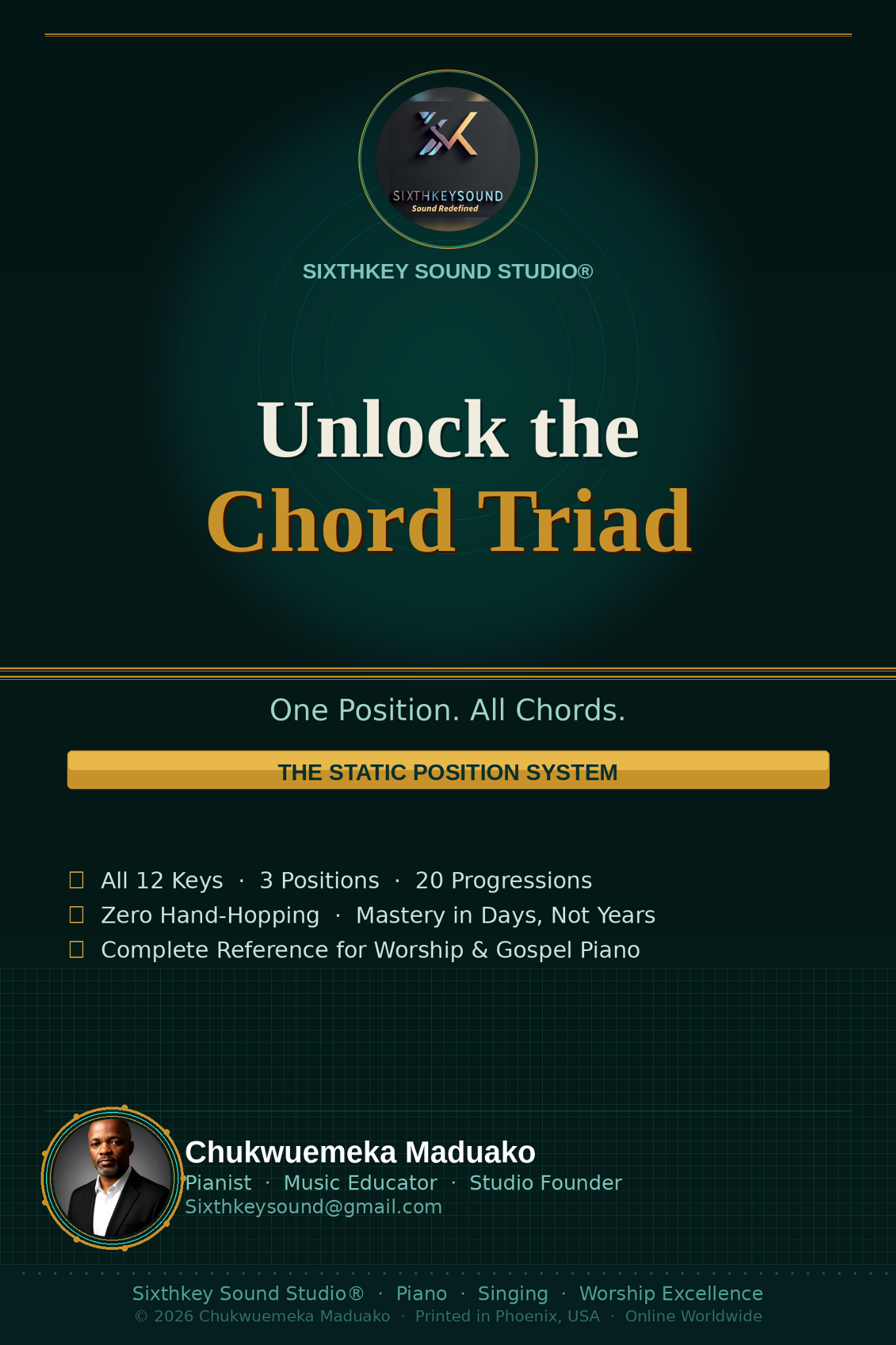 Unlock the Chord Triad piano chord guide by Chukwuemeka Maduako
